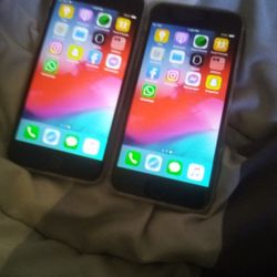 Two iPhones 6 One 64 Gigs Other One Is 16 Gigs 