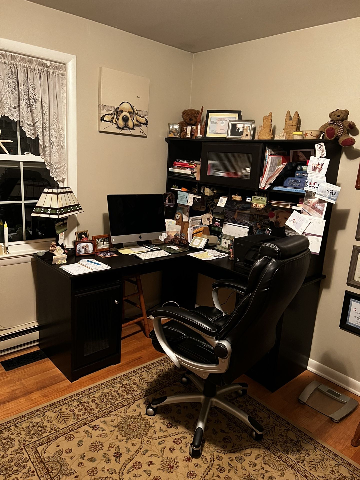 Office Desk, TV Stand + Samsung TV, Bicycles