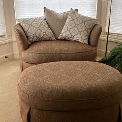 Loveseat With Ottoman
