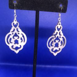 Vintage Lip Shell  Dangle Earrings,