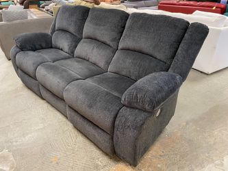 ASHLEY Dark Grey Power Recliner Sofa