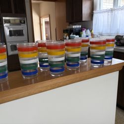 8 Anchor Hocking Fiesta glasses