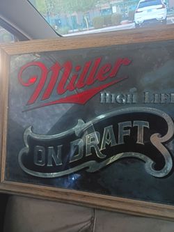 Miller high life Beer mirror!