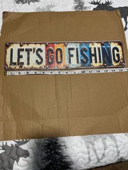Let’s go Fishing wall sign Let’s go Fishing wall sign