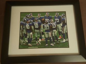 Framed 8x10 photo of the 2016 New York Giants
