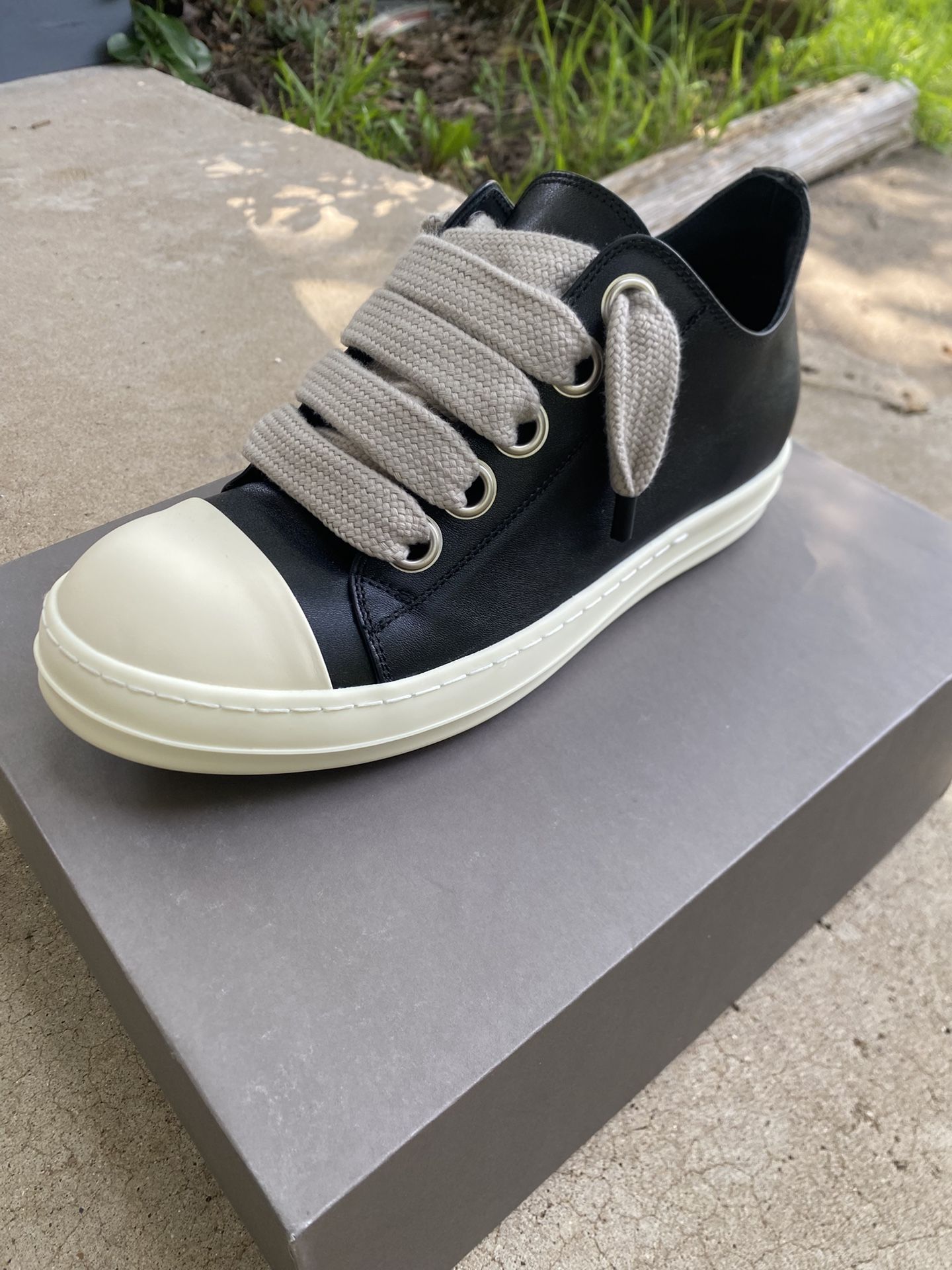 Rick Owen’s Jumbo Lace Leather Sneaker