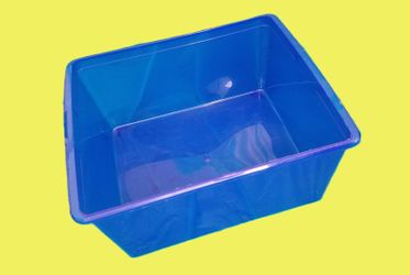 Blue Plastic Bin