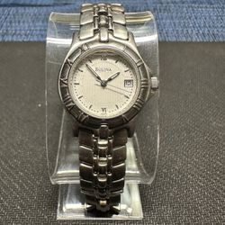 Boluva Watch Women's Silver Tone White Dial 96M08
