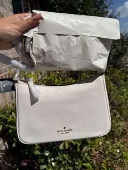 Kate Spade New York Cream Leather Crossbody Bag