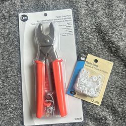 Plastic Snap Pliers With Extra Snaps 