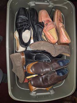 Box of Mens Dress Shoes.