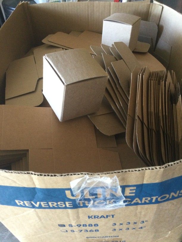KRAFT BOXES IN SEVEN (7) BOXES ULINE