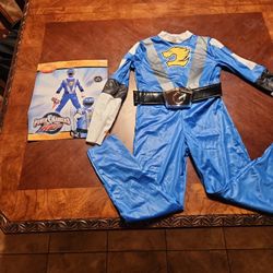 Disney Blue Power Ranger Costume Size M (7-8)