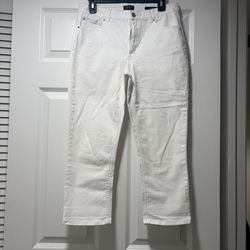 Jones NY White Lexington Capri