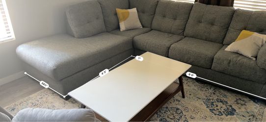 Coffee table and side table (plus tv console broken door)