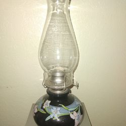 Vintage 1980 Hurricane Oil Lamp 