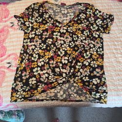 Plus Size Knot Blouse 2X