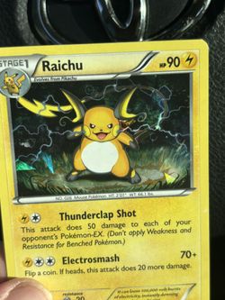 Raichu Holographic 2015 Card 