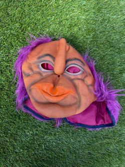 Vintage Funny Upside Down Halloween Costume Mask