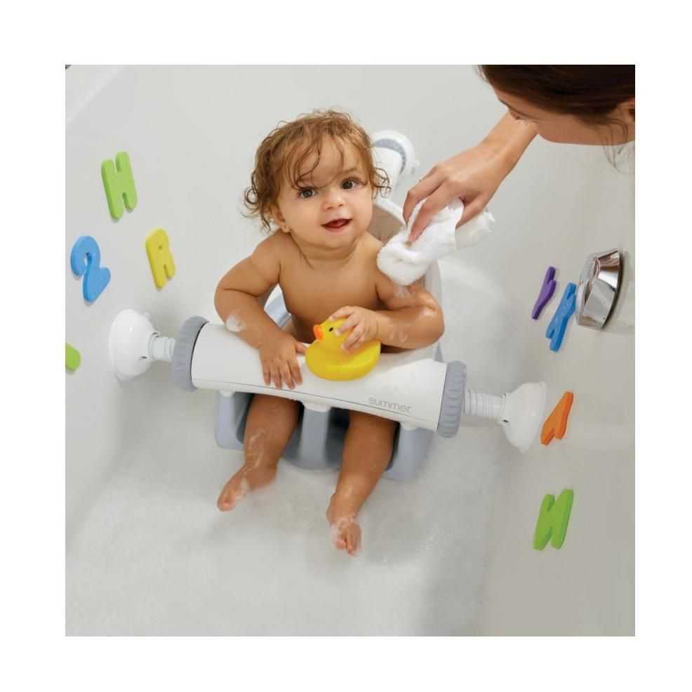 My Bath Seat for Sit-Up Baby Bathing, Sure & Secure Suction Cups, ASTM Safety Tested & Approved, Backrest for Assisted Sitting, Ea