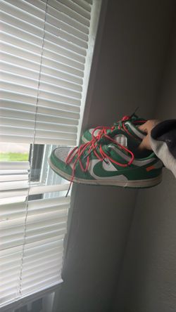 Off-White Nike Dunk Low Pine Green Size 9 – 100% Authentic – Ready to Meet Today