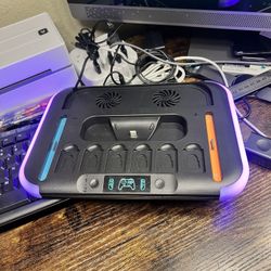 Nintendo Switch 2 Charging Dock RGB Light with Fan and 2 Controllers   Note: new opened box, no original box will ship with care