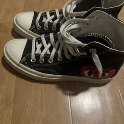 CDG PLAY x Converse Chuck Taylor All Star Peek-A-Boo High-Top Sneakers