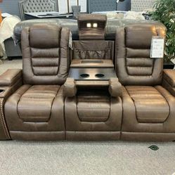 Game Zone Bark Power Reclining Sofa