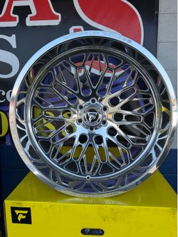Fittipaldi Offroad Forged FTF509P Polished 24x12 -44 Offset 6x139.7 | Special Forged Wheel Set