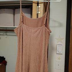 Tan/Gole Sleeveless Dress 
