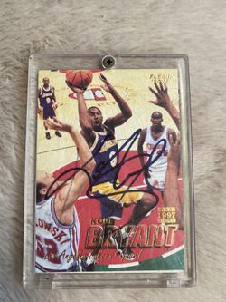 Kobe Bryant Signed Rookie Card