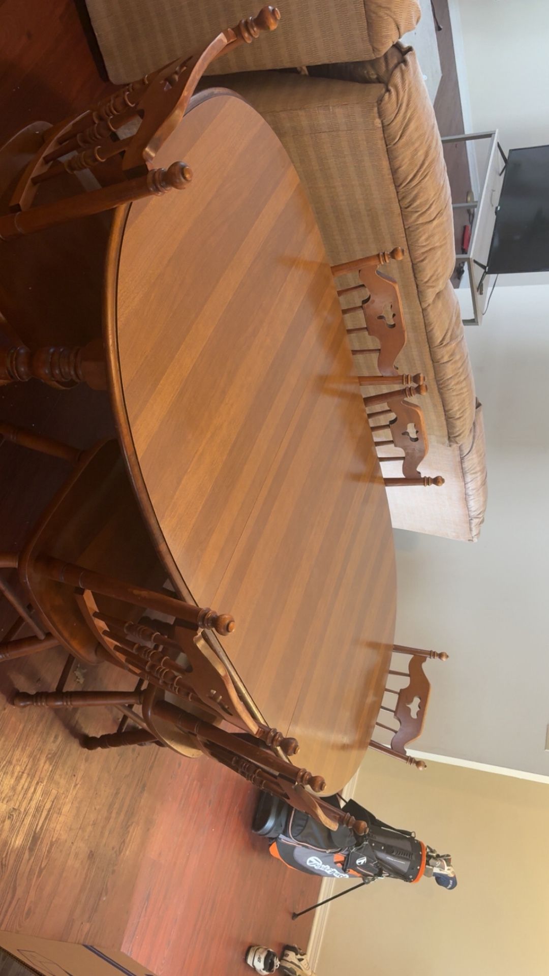 Solid Wood Dining Table + 6 Chairs
