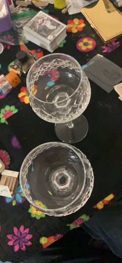 Chrystal wine glasses
