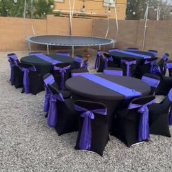 Round Tables Table Cloths Chair Covers 