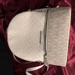 White Michael Kors Backpack