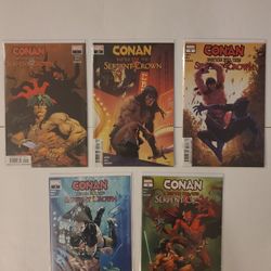 Conan Battle for the Serpent Crown #1 2 3 4 5 Complete Comic Lot Run Set NM