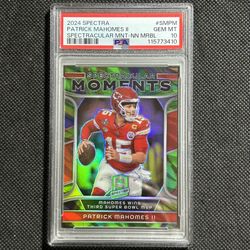 2024 Panini Spectra Spectracular Moments Marble /4 SSP PSA 10 GEM MINT Chiefs