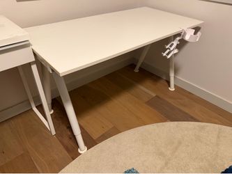 IKEA 47” Galant Adjustable height desk all white