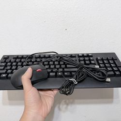 Wired Lenovo Keyboard And Mouse