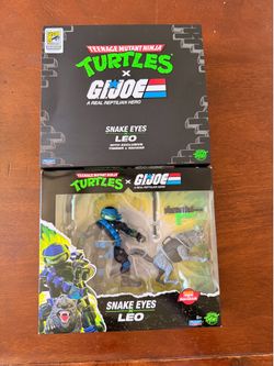 G I Joe/Teenage Mutant Ninja Turtles Snake Eyes/Leonardo SDCC 2026 Exclusive