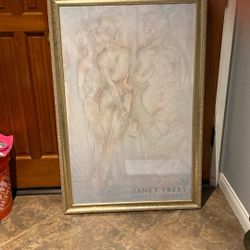 The print "Veiled Secrets" by the English artist Janet Treby