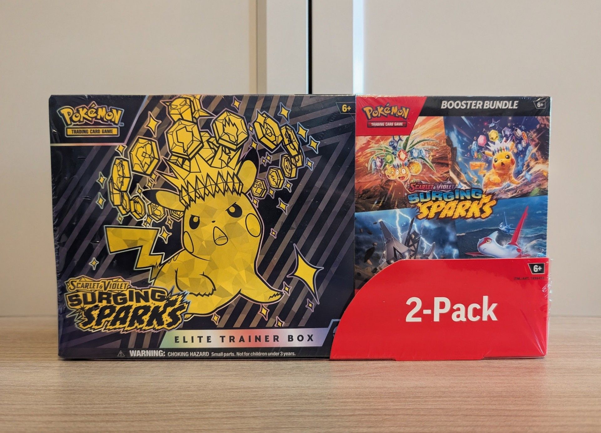 Costco Pokemon Surging Sparks 2-Pack Trainer Box and Booster Bundle
