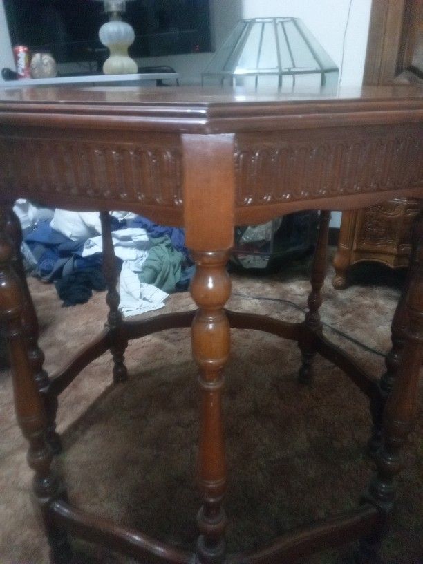 1920s Walnut Center Table
