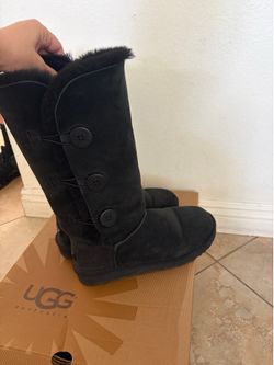 Bailey UGG black boots with buttons size 10