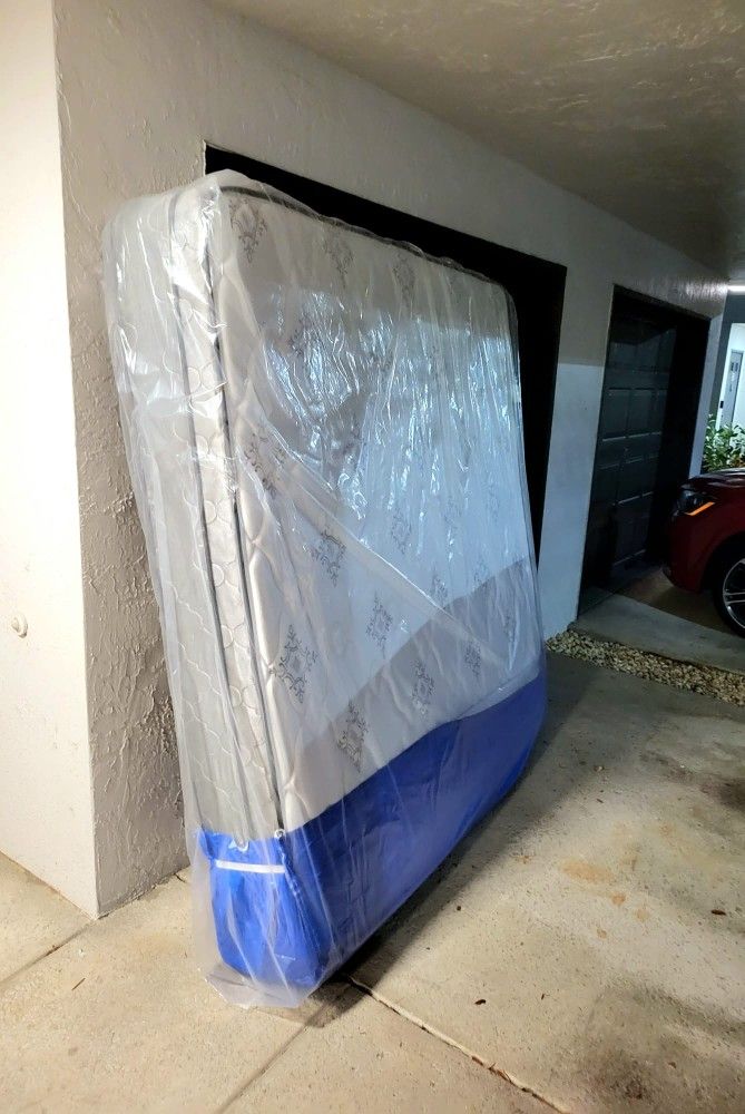 NEW KING PILLOW TOP MATTRESS AND BOX SPRING -- Also Available In All Sizes.