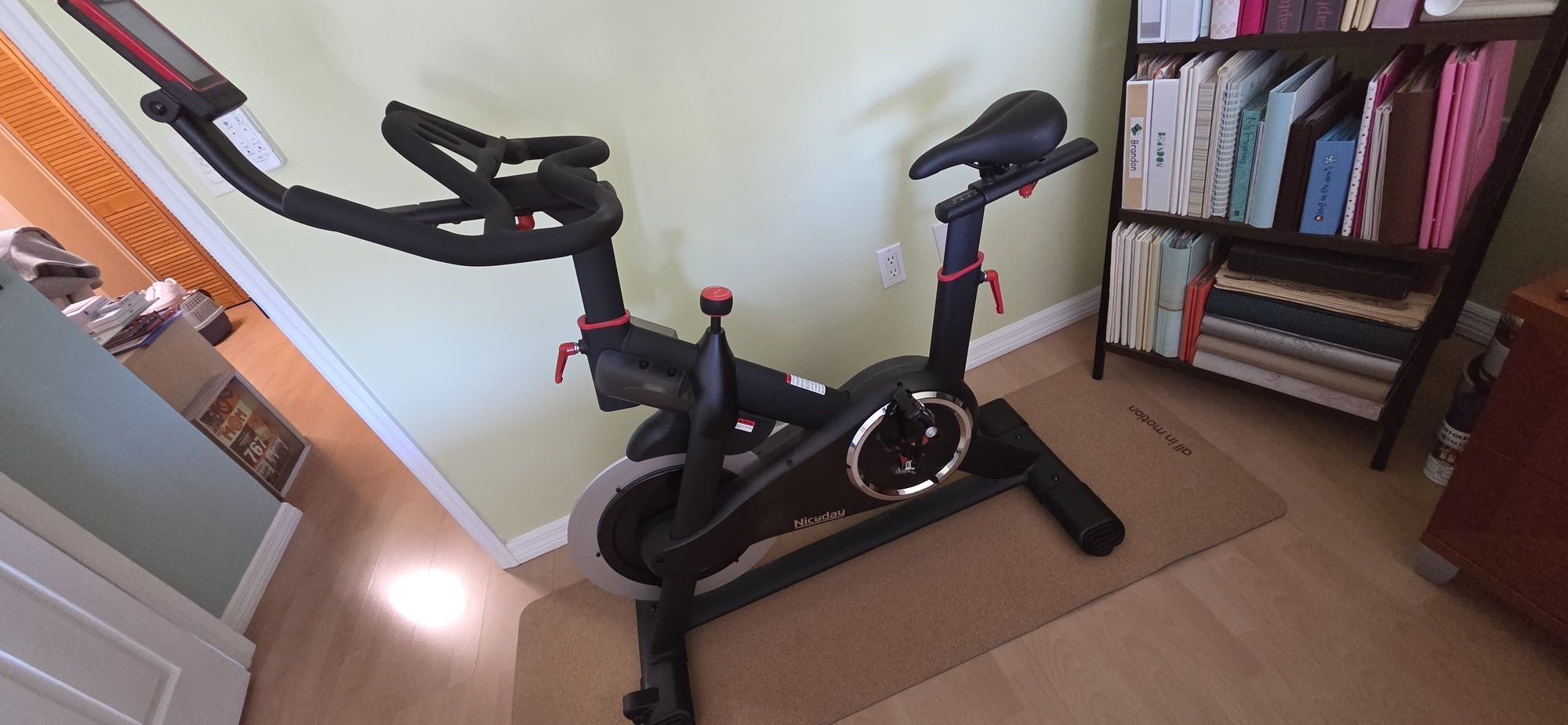 Exercise bike And Shoes