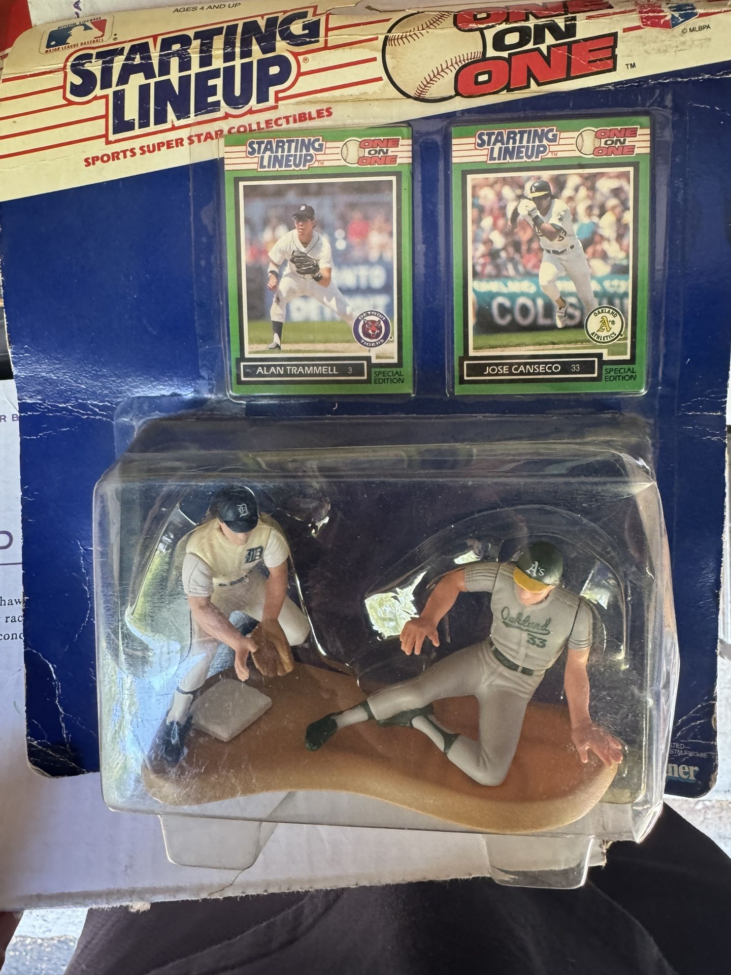 Starting Lineup. One on One. Alan Trammell & Jose Canseco.Sealed