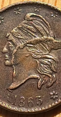 VERY RARE MINT ERROR 1863 NEW YORK BROAS BROS CIVIL WAR ARMY NAVY TOKEN!!