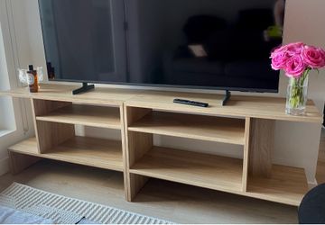 Wood Side Table w/Shelves (2 Available!)