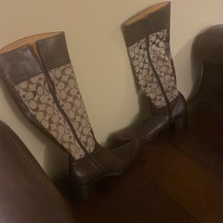 Women Authentic Coach Cowboy boots 